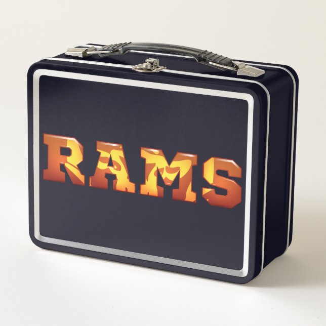 Rockford Rams Metall Brotdose (Vorderseite)