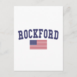 Rockford US Flag Postkarte