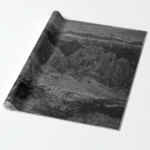 ROCKFORMATION IM GRAYSCALE-FOTO GESCHENKPAPIER