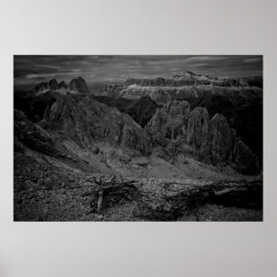 ROCKFORMATION IM GRAYSCALE-FOTO POSTER