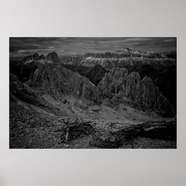 ROCKFORMATION IM GRAYSCALE-FOTO POSTER (Vorne)