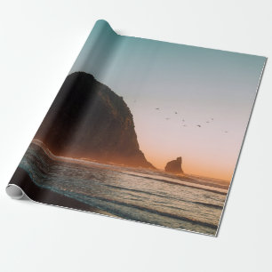 ROCKFORMATION IM OZEAN GESCHENKPAPIER