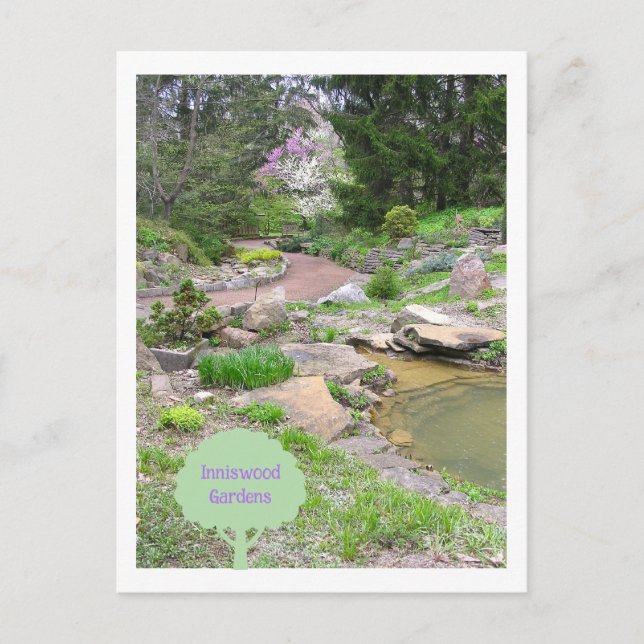 "RockGarden at Inniswood" Postkarte (Vorderseite)