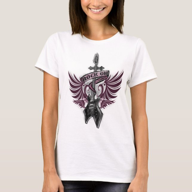 Rockgitarre T-Shirt (Vorderseite)