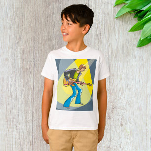 Rockgitarrist 70er Stil Musiker T-Shirt