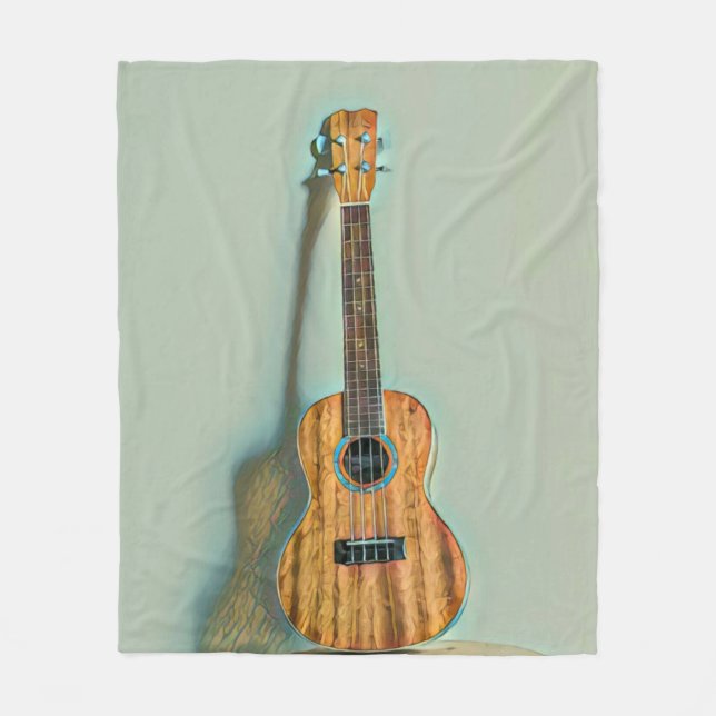 Rockgitarrist Fleecedecke (Vorderseite)