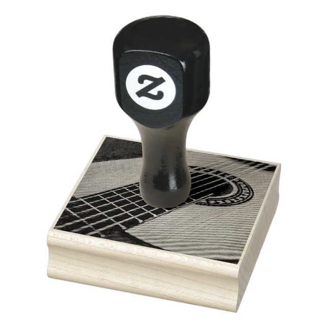 Rockgitarrist Gummistempel (Stempel)