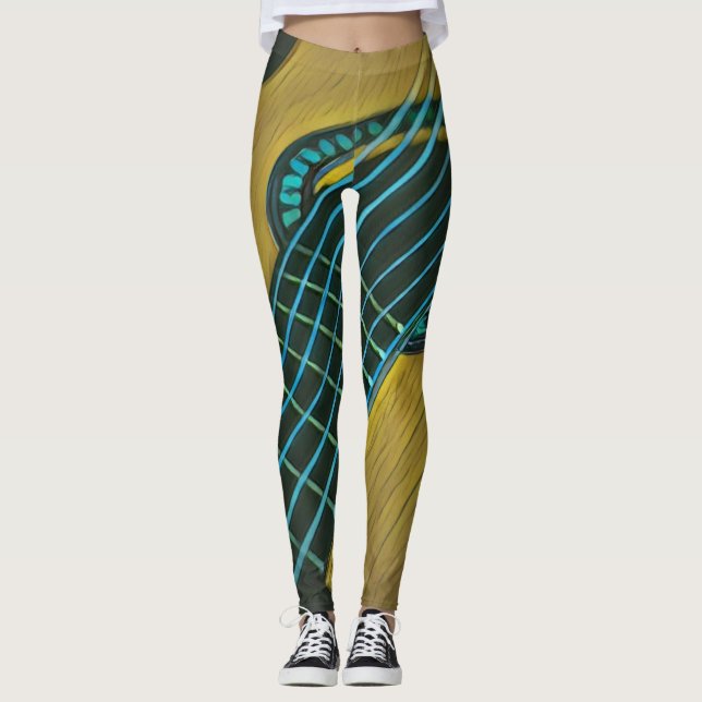 Rockgitarrist Leggings (Vorderseite)