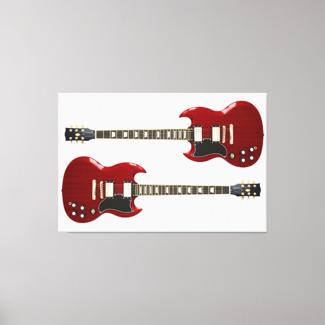 ROCKGITARS 40x60 Leinwanddruck (Vorderseite)