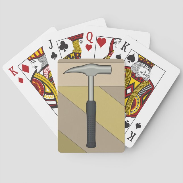 Rockhammer des Geologen Spielkarten (Rückseite)