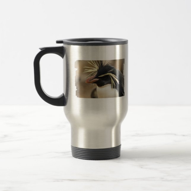 Rockhopper Penguin-Reise-Tasse Reisebecher (Links)