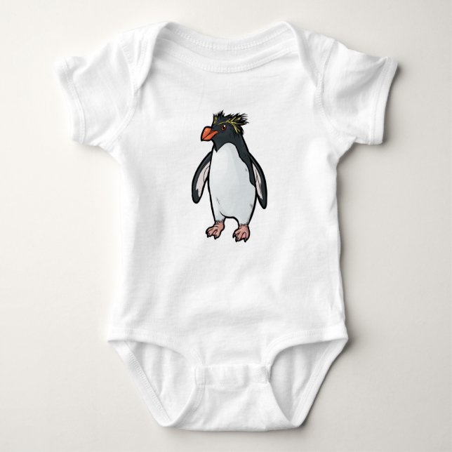 Rockhopper Pinguin Baby Strampler (Vorderseite)