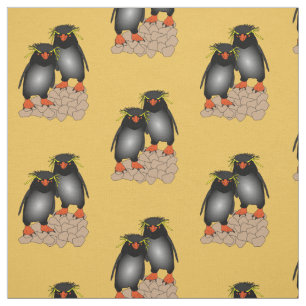 Rockhopper Pinguin-Gewebedruck Stoff