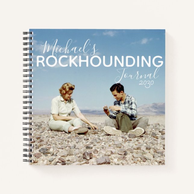Rockhounding Vintag Inspiriert Adventures Journal Notizbuch (Vorderseite)