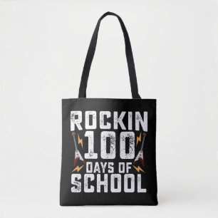 Rockige 100 Tage Schule Rockgitarre Vintage Tasche