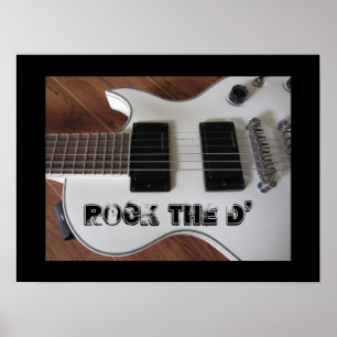 Rockige Gitarre Poster