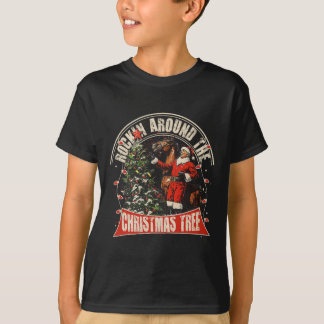 Rockin 'Around The Christmas Funny Cowboy Trump Wi T-Shirt