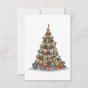 Rockin' Around The Christmas Tree   Lustiger Gitar Dankeskarte