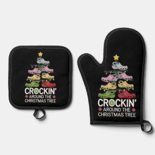Rockin' Around The Christmas Tree Ofenhandschuh & Topflappen-Set