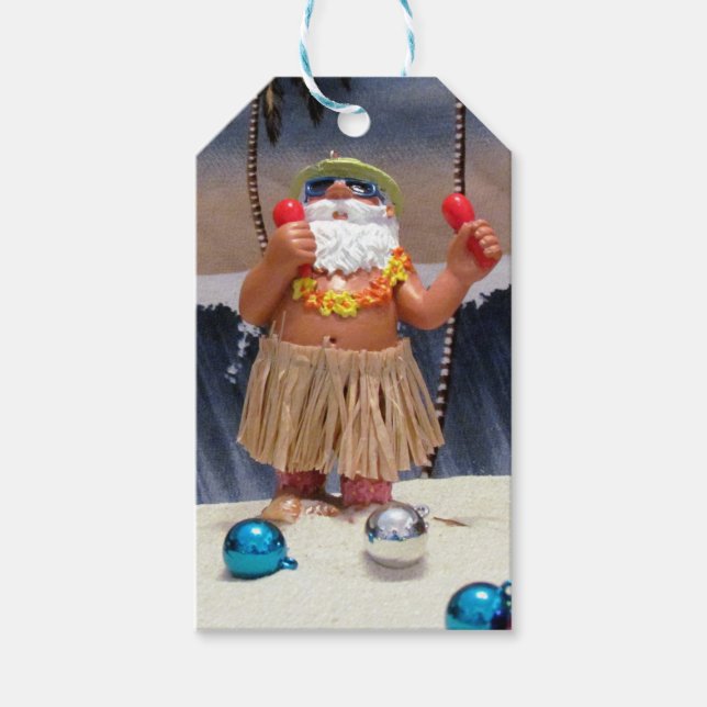 Rockin' Beach Party Weihnachten Geschenkanhänger (Vorderseite)
