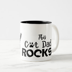 Rockin' Cat Dad Tasse