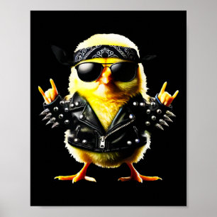 Rockin' Chick Biker Oster Poster