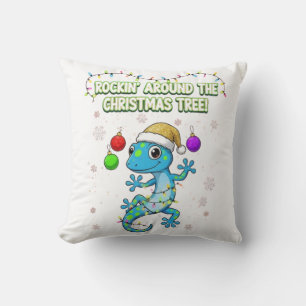 Rockin’ Christmas Gecko – Süße Weihnachtsdeko-Echs Kissen