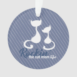 Rockin der Katzenfamilie Ornament