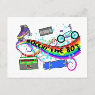 Rockin' Die 80er Postkarte