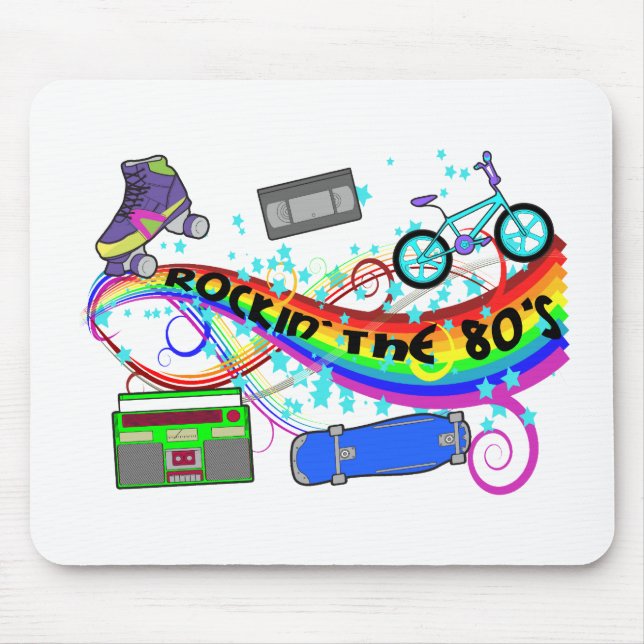Rockin die Achtzigerjahre Mousepad (Vorne)