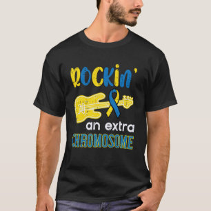 Rockin Extra Chromosom Gitarre Down-Syndrom-Bewuss T-Shirt