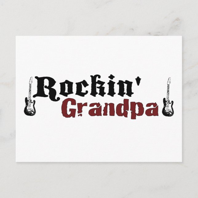 Rockin Grandpa Postkarte (Vorderseite)