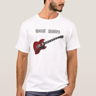 Rockin Großvater-, Rote u. Schwarzegitarre T-Shirt