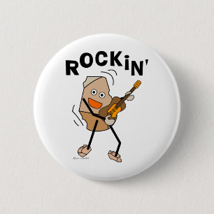 Rockin' Guitar Button