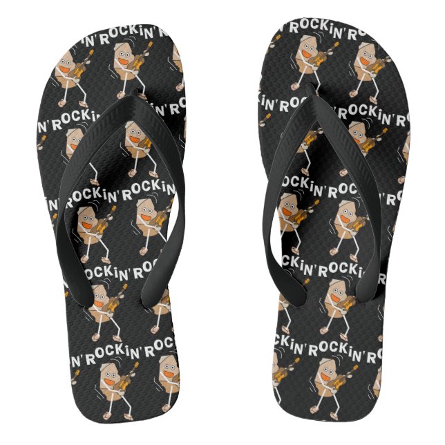 Rockin' Guitar Flip Flops (Fußbett)