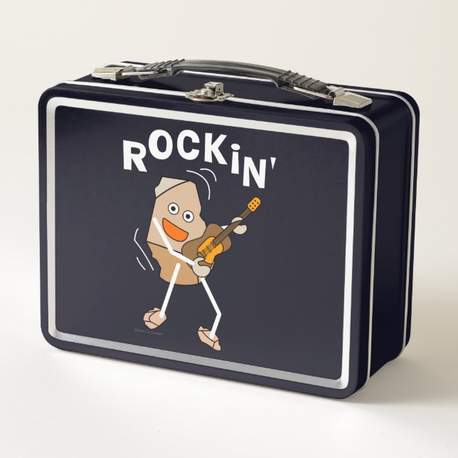 Rockin' Guitar Metall Brotdose (Vorderseite)