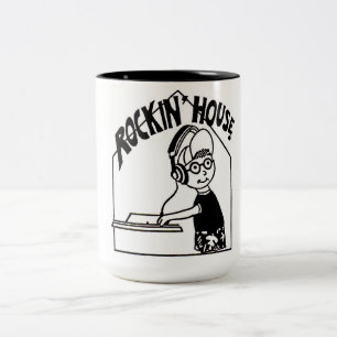 Rockin Haus-Java-Halter Zweifarbige Tasse
