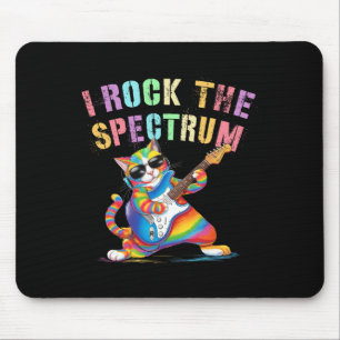 Rockin 'I Rock The Spectrum Autismus Mama Papa Mot Mousepad