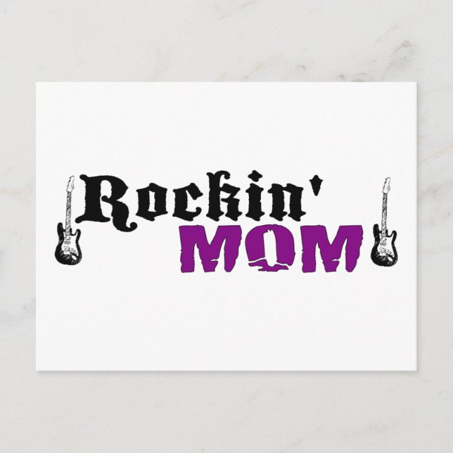Rockin-Mama Postkarte (Vorderseite)