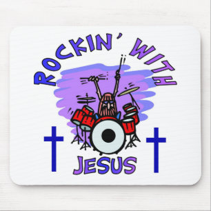 Rockin mit christlichem Geschenk Jesuss Mousepad