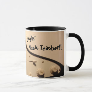 Rockin Musik-Lehrer!! Elektrische Gitarren-Tasse Tasse