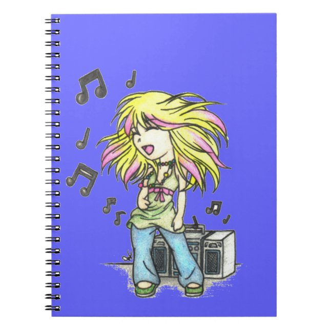 Rockin' Out - Notebook Notizblock (Vorderseite)