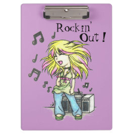 Rockin-Out-Zwischenablage Klemmbrett