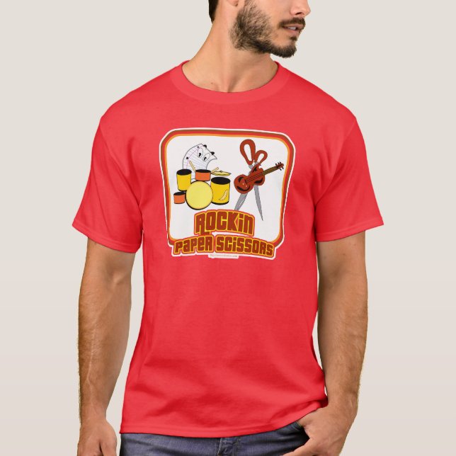 Rockin-Papierschere T-Shirt (Vorderseite)