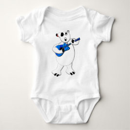 Rockin' Polar Bear mit Gitarre Baby Strampler