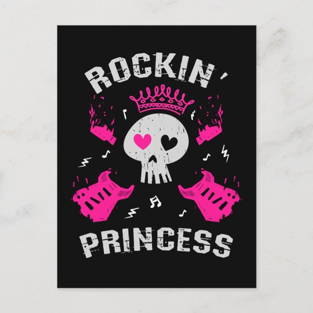Rockin' Princess Postkarte (Vorderseite)