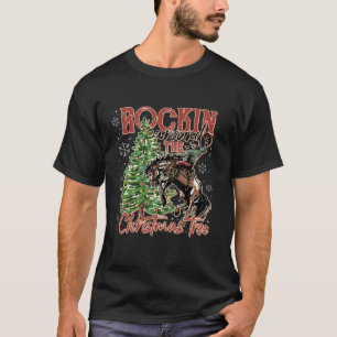 Rockin rund um den Weihnachtsbaum Santa Ride T-Shirt