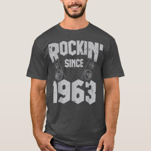 Rockin' Seit 1963 Vintag Rock Music Fan 59. Bir T-Shirt