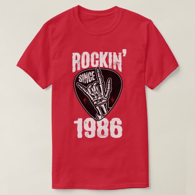 Rockin seit 1986 T-Shirt (Design vorne)