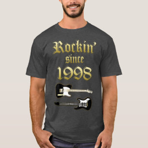 Rockin Seit 1998 Shirt Music Lover Geschenke Class